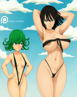 the-ttrop: Patreon raffle winner wanted fubuki in bikini, i decided