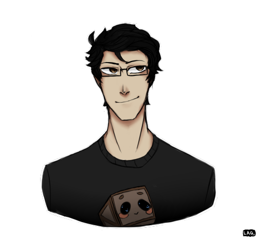 armpitstrobelights:  Fan art is fun…  (hey edwardblondie how do you like my poorly made rendition of your tiny box tim?) Links to both pics on my deviantart: http://istolehpfromgw4.deviantart.com/art/Markiploop-and-Tiny-Barks-Tim-480887753 http://istolehp