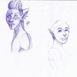 theartofgranmaw:  some ball point pen doodles I did at school