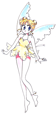 crisis-moon:Transparent Fairy UsagiArt by Naoko Takeuchi