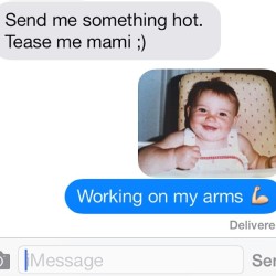 99% chance this is how I will respond to a guy. #hotbaby #sexy