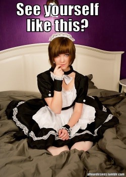 sweet-sissy-stefi:  Yes I do!   My maid needs help messing up