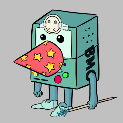 noddyrescue:  BMO cosplaying as Pearl! An idea inspired by @tollymain.