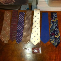 getwiththe40s:  Tie haul from a recent antique store trip up