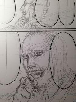 Isayama blogs the in-progress sketch of Darius Zackly from SnK