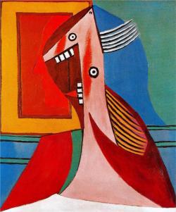 loftcultural:  Pablo Picasso - Bust of a woman and self-portrait 