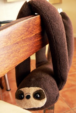 fuckyeahcraft:  A tutorial on how to make a sloth out of a sock! 