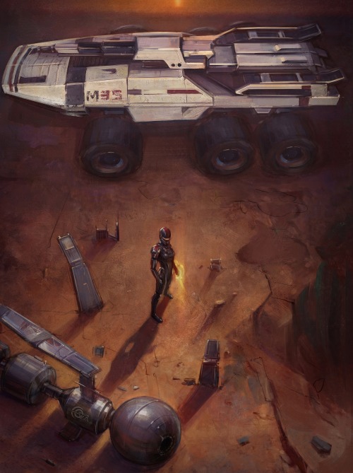 evakosmosart:Mass Effect fanart.  Happy N7 Day to all Mass Effect