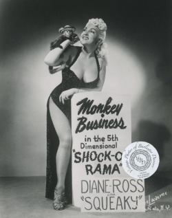 burlyqnell:  Diane Ross & Squeaky: vintage 8x10 photo Diane