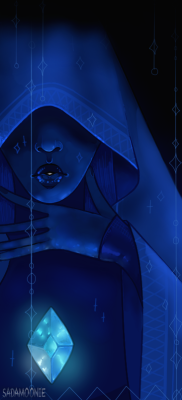 sadamoonie:  Blue diamond (please don’t repost) 