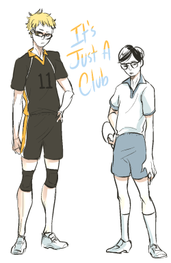 cosumosu:  The “It’s Just A Club” characters from Haikyuu