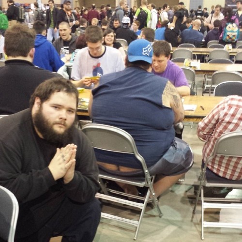 theprogramisupgraded:  redeyesblackdr4gon:  yungcrybby:  unbitrium:  yourstarcolouredeyes:  bwarch:  zio-masada:  This is one of those “I scrolled down hoping for an explanation” things  Dude went to a Magic: The Gathering tournament and saw a whole