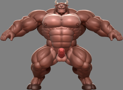 asgr1988:   牛獣人B更新20140831 「牛獣人B更新20140413」からさらに更新。もう別人と言っていい程弄ってやっと見栄えのする体型に。顔を男前に見せる要素は、結局筋肉の凹凸だったり。 