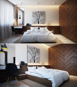 homedesigning:  (via Modern Bedroom Design Ideas for Rooms of