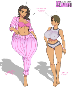 jay-marvel:Carmen and her little sister Mari. Carmia’s boobs