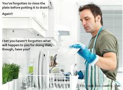 flr-captions:  You’ve forgotten to rinse the plate before putting