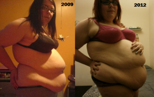 chubbygirlsrule:  quite-chubby:  mcflyver:  omgdotti:  wow  The fattening of a feedee  Keep getting fatter! :)  *_* Â  <3<3<3