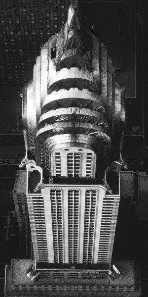 anyskin:The Chrysler Building from above.