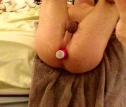 Submission: @pantyboysecrets Your poster boy stuffing his hole