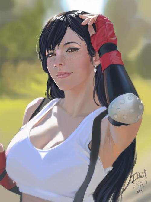 dalinscar:  Tifa Lockhart by Nicoletta Migaldi (Ithilnaur) https://www.deviantart.com/ithilnaur