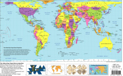 mapsontheweb:  The world according to the Hobo-Dyer Equal area