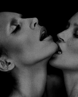 pradaphne:  Lea T and Kate Moss photographed by Mert & Marcus