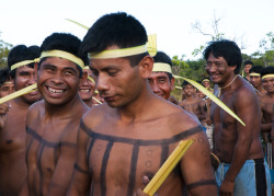 Xavante people, by Gustavo Baxter.