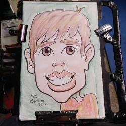 Doing caricatures at Dairy Delight! Ice cream for dinner is what