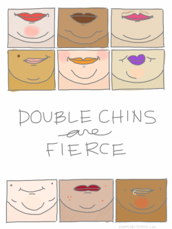 megadelicious:  rachelecateyes:  So, rock that double chin! Let