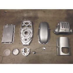 bmwcaferacer:  1975 BMW R90S - Almost done with bead blasting