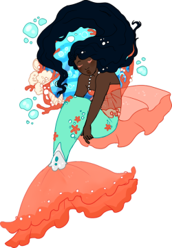 mxdeer: A sweet coral mermaid. 