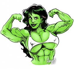 adoggoart:high res she-hulk 