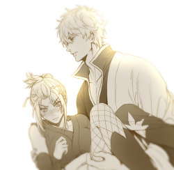 sukizweetsm:  gintoki and tsukuyo 