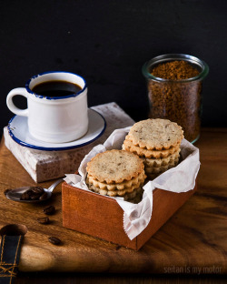 vegan-sophistication:  Shortbread Cookies with Espresso Granules