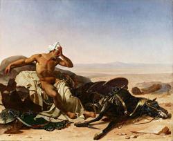 hadrian6:An Arab Mourning the Death of his Horse. 1812. Jean