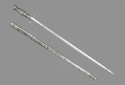 art-of-swords:  Short Sword with Scabbard Dated: circa 1753 Maker: unknown