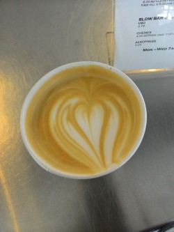 sumisa-lily:  There’s a heart in my latte! Does that mean somebody