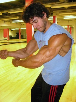 Showing Off His Arms