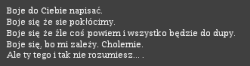 Przepraszam.