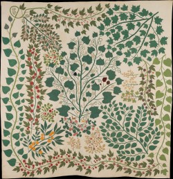 heaveninawildflower:  ‘Branches and Vines’ quilt (circa 1875).