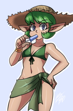 bigdeadalive:  Saria gettin’ sun. 