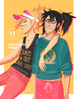 hostilecrocodile:The second drawing for my Summer Fashion BNHA “zine”!