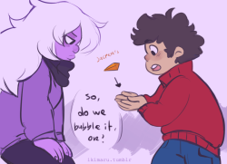 ikimaru:  in which Amethyst makes inappropriate use of Jasper’s