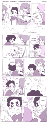 nyong-choi:  STEVEN&!Manga parody of becauseMust be viewed