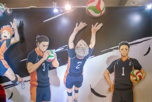 nimbus-cloud:  Went to the Haikyuu gengaten at Tokyo Skytree~ Â Man it was actually a really huge gallery (couldnâ€™t take pictures of the gallery portion, so enjoy the life-size cardboard cut-outs of your favorite volleyball nerds). Â  