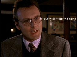 ohasusualdear:  giles and buffy’s relationship in season 1: