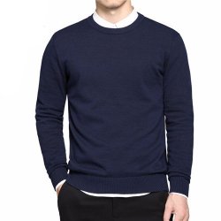 gentclothes:  Navy Blue Crewneck Sweater