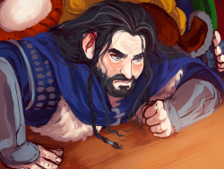 nadipieart:  13 days for 13 dwarves - Day 5: Thorin  This last