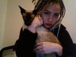 yungneako:  extrabaggageey:  me and my 600 dollar boy.  -