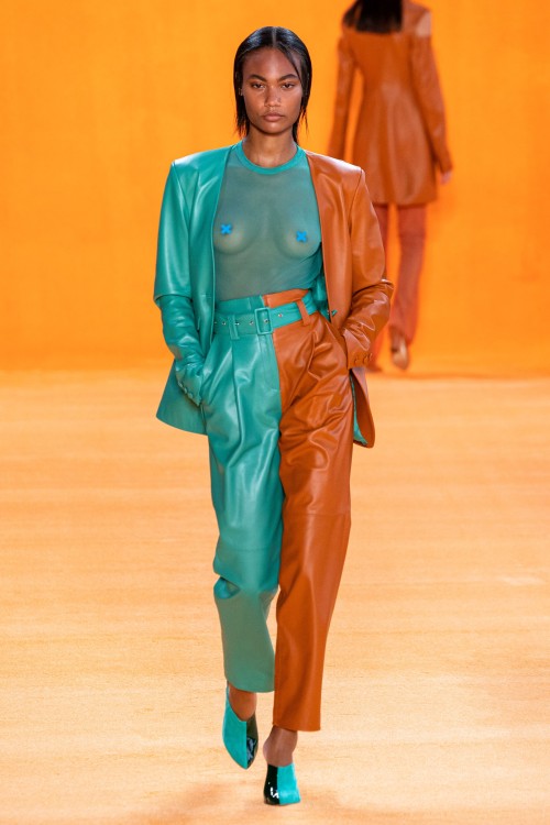 therunwayarchive:  Ange-Marie Moutambou at Sally LaPointe, Spring